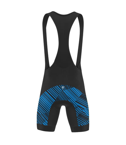 Moške kolesarske hlače z naramnicami Slovenija (Blue)