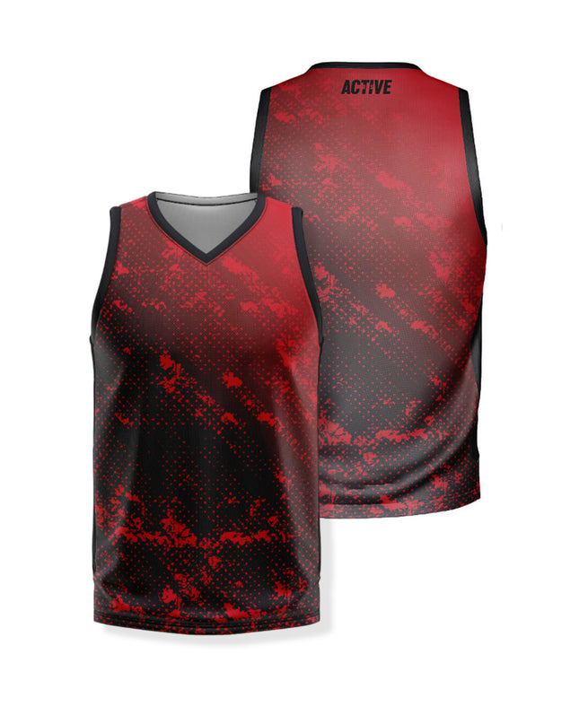 Košarkarski dres Red Grunge M/Ž