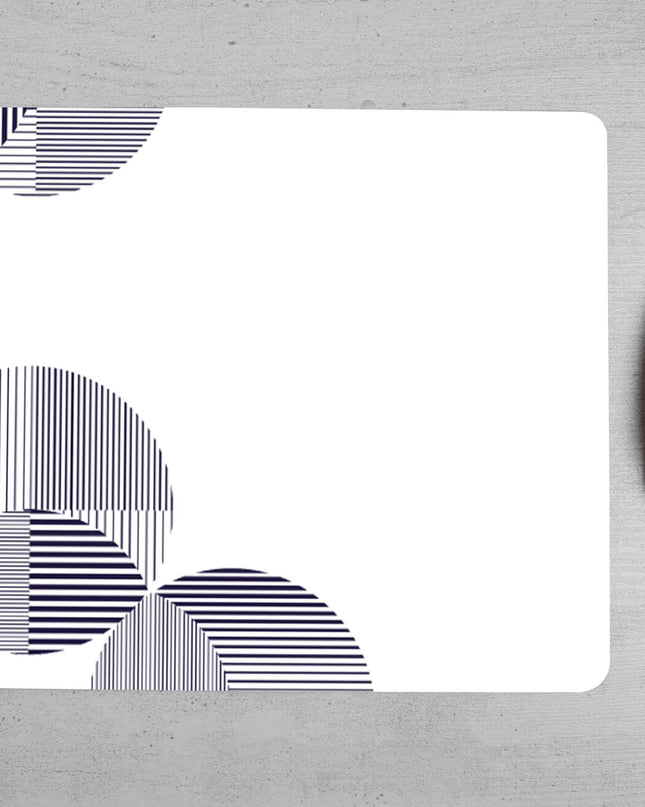 Personalizirana podloga za miško - Krogi (bela)