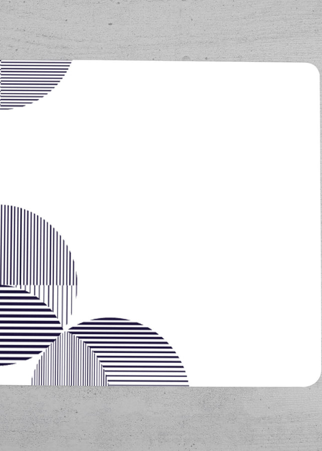 Personalizirana podloga za miško - Krogi (bela)