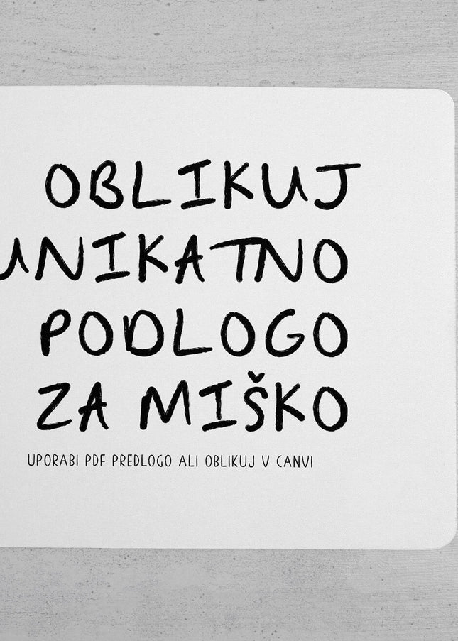 Unikatna podloga za miško - PRAVOKOTNIK