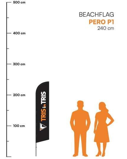 Beachflag Pero P1 - 240 cm
