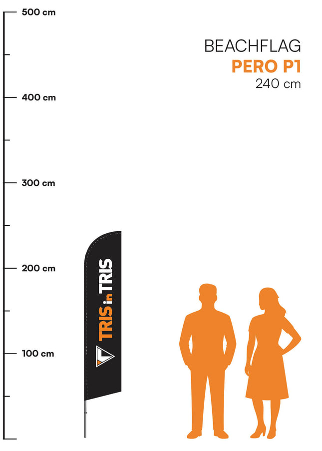 Beachflag Pero P1 - 240 cm