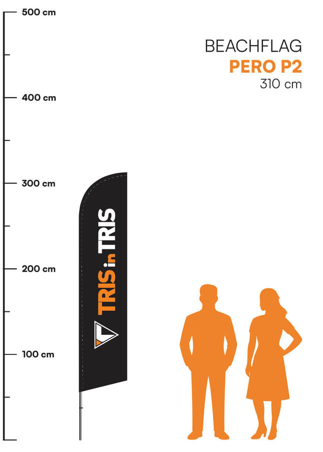 Beachflag Pero P2 - 310 cm