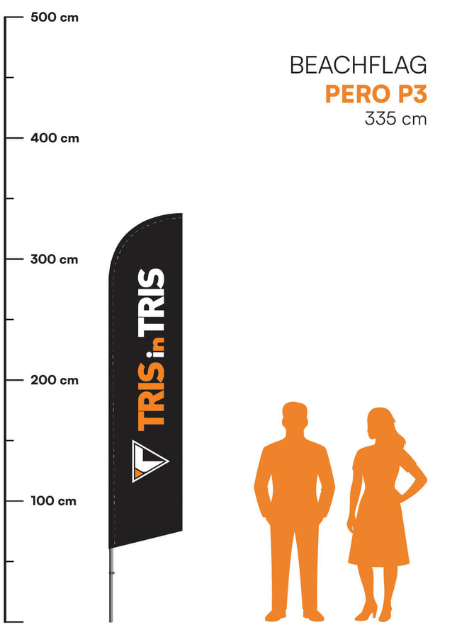 Beachflag Pero P3 - 335 cm