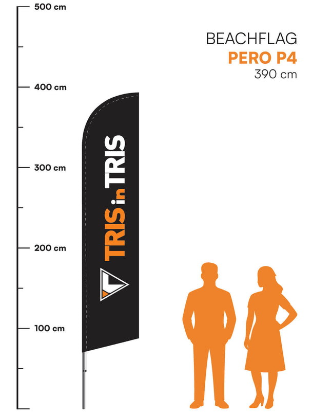 Beachflag Pero P4 - 390 cm