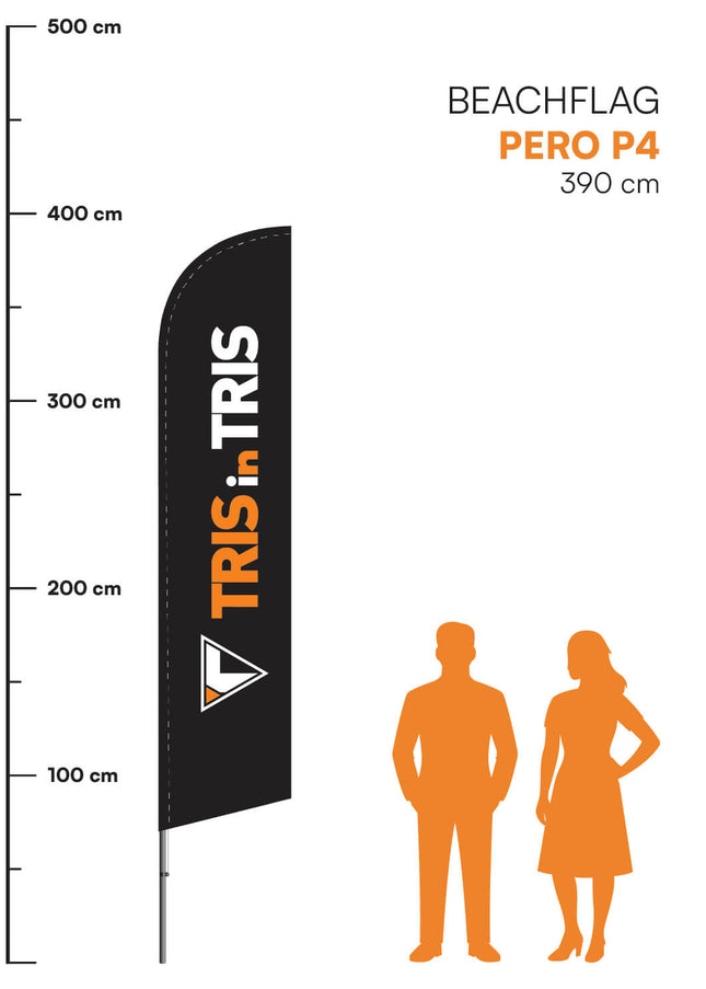 Beachflag Pero P4 - 390 cm