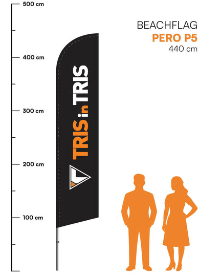 Beachflag Pero P5 - 440 cm