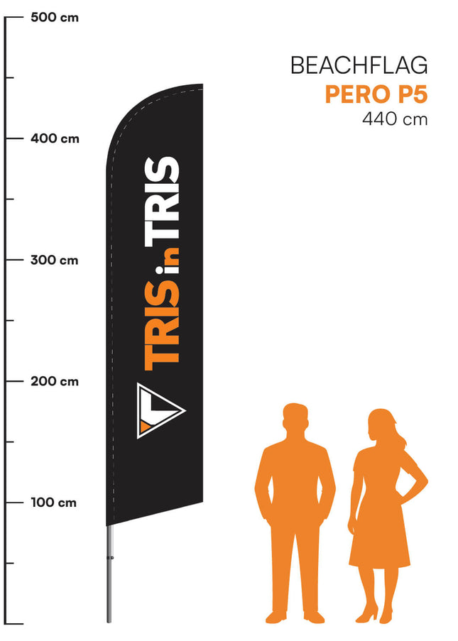 Beachflag Pero P5 - 440 cm