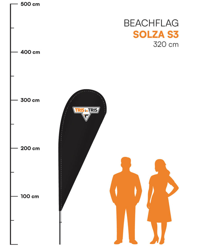 Beachflag Solza S3 - 320 cm