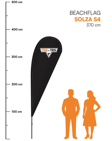 Beachflag Solza S4- 370 cm