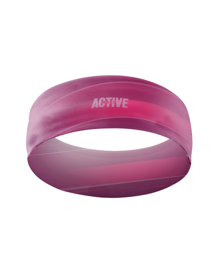 Naglavni športni trak - Pink Lines