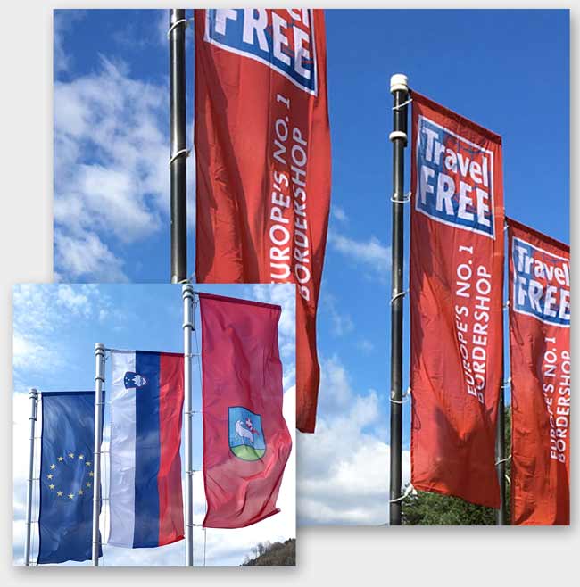 Tris in Tris - Državne, protokolarne, občinske in reklamne zastave